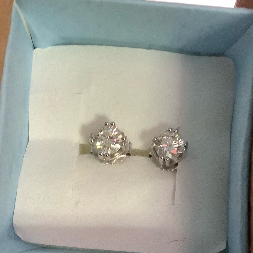 Charles Winston Moissanite Fire Studs SALE